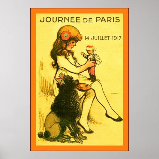 Journée de Paris ~ Frans WW1-Poster Poster (Voorkant)