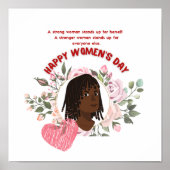Journée des femmes Thème mignon Poster design (Devant)