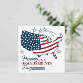 Journée des grands-parents 2025 Carte vectorielle (Debout devant)