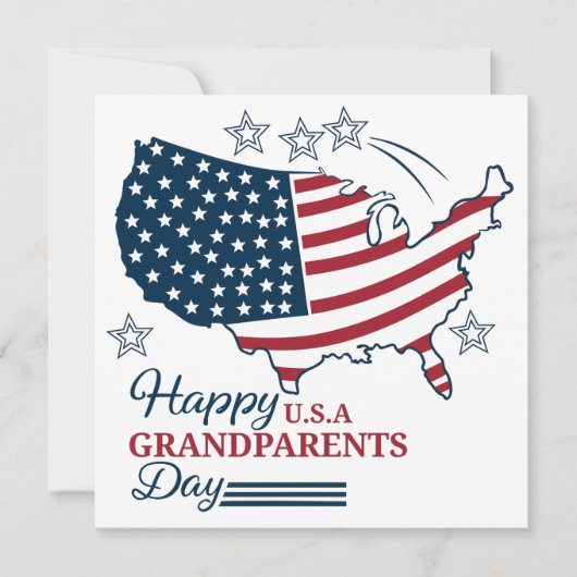 Journée des grands-parents 2025 Carte vectorielle (Devant)