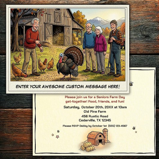 Journée des Seniors à la Ferme Invitation