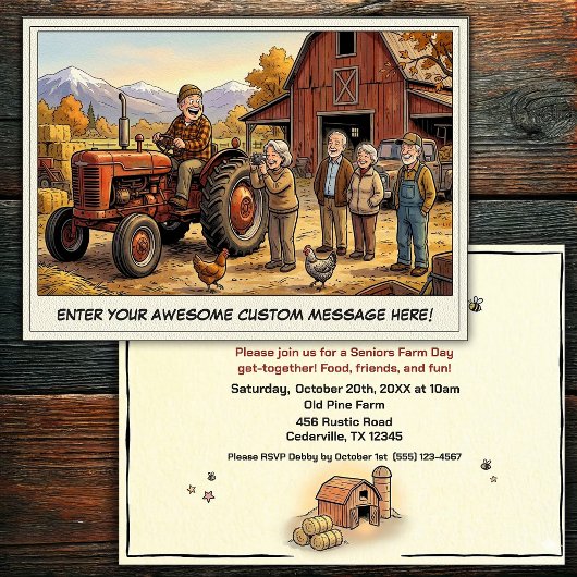 Journée des Seniors à la Ferme Invitation