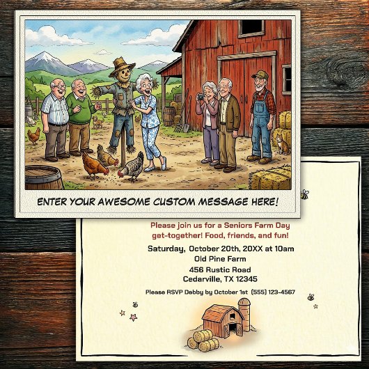 Journée des Seniors à la Ferme Invitation