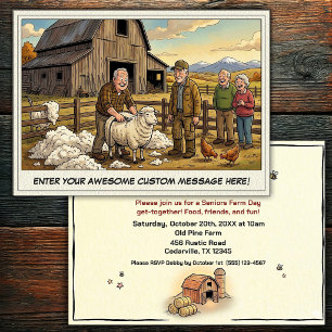 Journée des seniors à la ferme Invitation