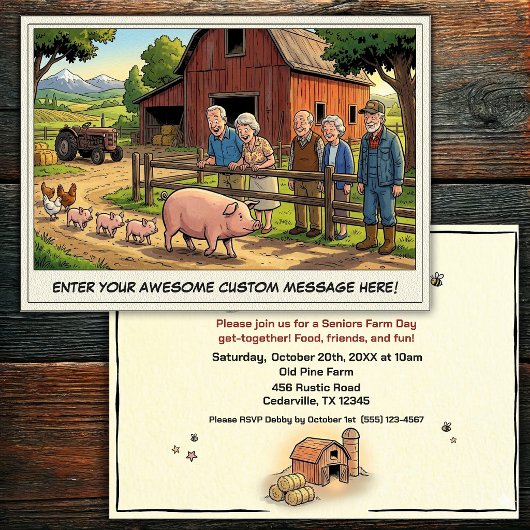 Journée des Seniors à la Ferme Invitation