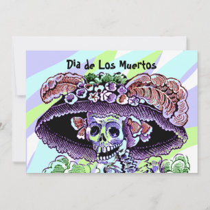 Journée Dia de Los Muertos des invitations mortes