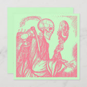 JOURNÉE DIA DE LOS MUERTOS DU INVITATION DU Parti  (Devant / Derrière)