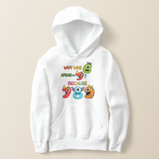 Journee du Nombre Sweat à Capuche Drôle de Maths 7 (Poser)