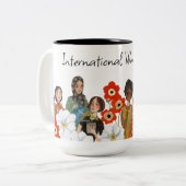 Journée internationale de la femme don Mug café à  (Devant gauche)