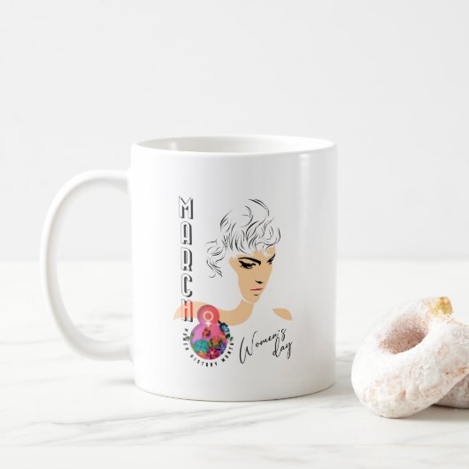 Journée internationale de la femme | Mug classique (Avec donut)