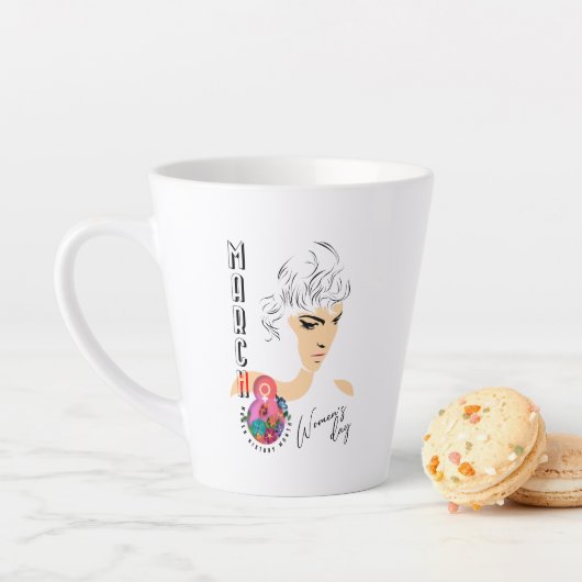 Journée internationale des femmes | Mug Latte (En situation)