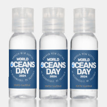 Journée mondiale des océans Bleu Stylisé Vagues de