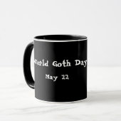 Journée mondiale du Goth Mug gothique américain (Devant gauche)