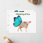 Journée nationale du porc #2 Carte pour notes (Devant/Arrière en situation)