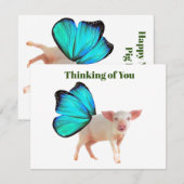 Journée nationale du porc #2 Carte pour notes (Devant / Derrière)