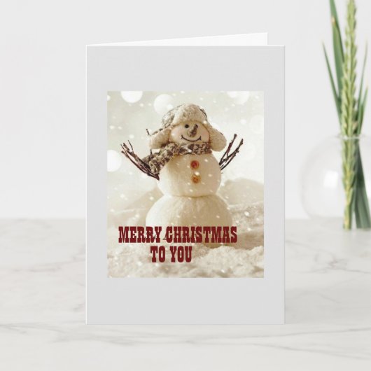 JOURNÉE NOËL CHÈRE À VOUS CARTE DE VACANCES (Devant)