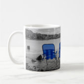 Journée Parfaite Au Lac Grayscale Café Mug (Gauche)