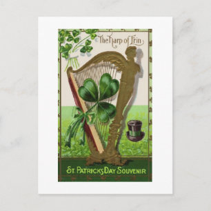 Journée St. Patricks Vintage par carte postale