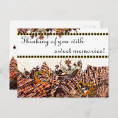 JOURNÉE SUCRÉE ! :) CARTE "À PENSÉE À VOUS" (Devant / Derrière)
