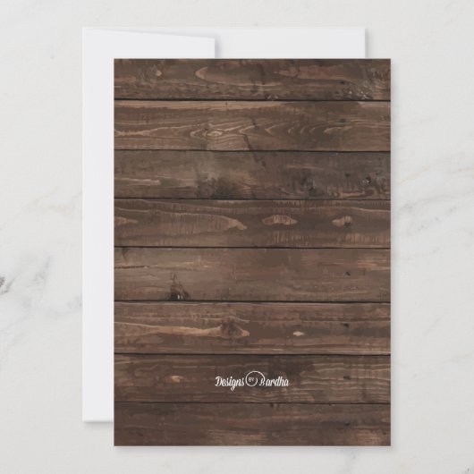 Journey 5" x 7" Uitnodiging / Flat Kaart (Achterkant)