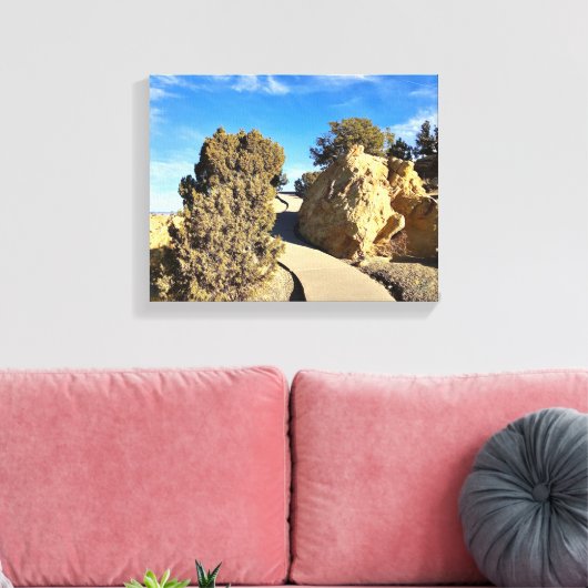 Journey Beyond the Bend  Canvas Afdruk (Insitu (Woonkamer))