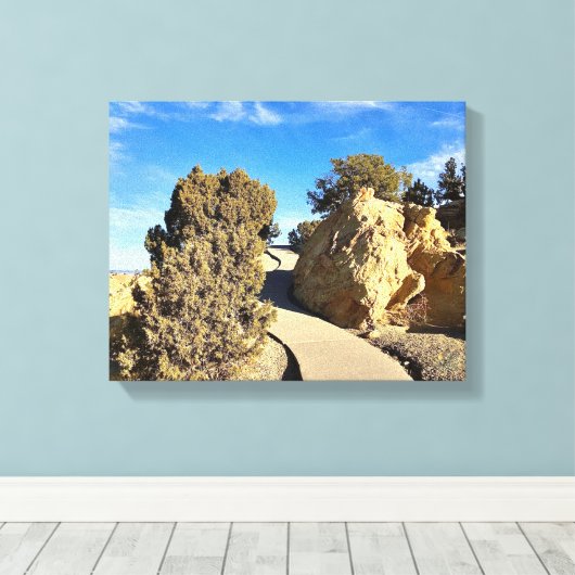 Journey Beyond the Bend  Canvas Afdruk (Insitu (Houten vloer))