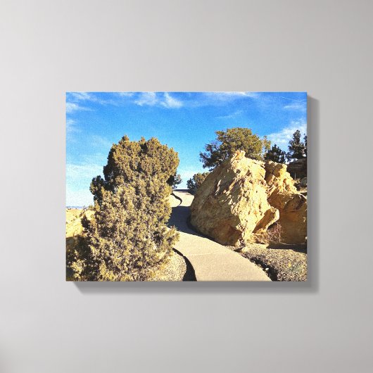 Journey Beyond the Bend  Canvas Afdruk (Voorkant)