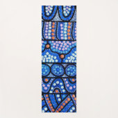 Journey Blue Aboriginal Art Yoga Mat (Voorkant)