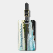 Journey is de bestemming Hawaï Black Sand Beach Bagagelabel (Voorkant verticaal)