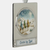 Journey of the Magi – Epiphany Banner Design Verzilverd Banner Ornament (Rechts)
