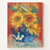 Journey of Whimsy: Sunflower & Rainbow  Notitieboek (Achterkant)