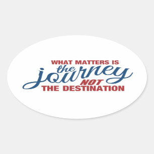 JOURNEY-stickers Ovale Sticker
