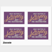 JOURNEY-stickers Rechthoekige Sticker (Vel)
