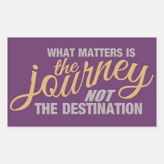 JOURNEY-stickers Rechthoekige Sticker (Voorkant)
