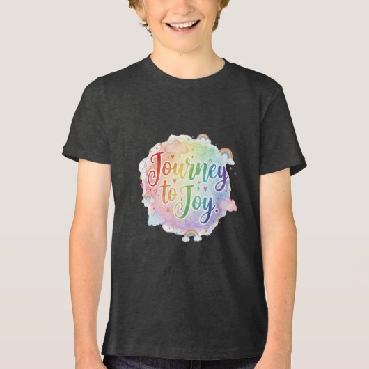Journey to Joy Tri-Blend Shirt (Voorkant)