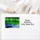 ***JOURS AU LAC*** ÉTIQUETTE D'ADRESSE DE RETOUR (En situation)