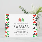 Jours de Kwanzaa | Invitation Fête de Vacances (Debout devant)