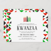 Jours de Kwanzaa | Invitation Fête de Vacances (Devant / Derrière)