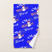 Jours de neige - Jeux de serviettes de bain, Snowm (Serviette à main)
