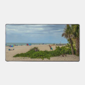 Jours de plage, ciel couvert, vignes vertes alliga (Recto)