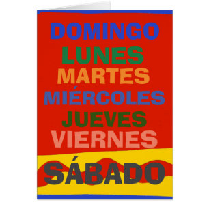 Jours d'ESPAGNOL, modifier le texte