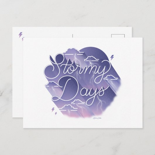 Jours d'orage / Carte postale (Devant / Derrière)