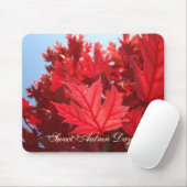 Jours doux d'automne ! Tapis de souris Feuilles d' (Avec souris)