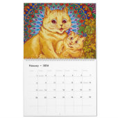 Jours en CatLand, Calendrier par Louis Wain (Feb 2026)