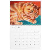 Jours en CatLand, Calendrier par Louis Wain (Jan 2026)