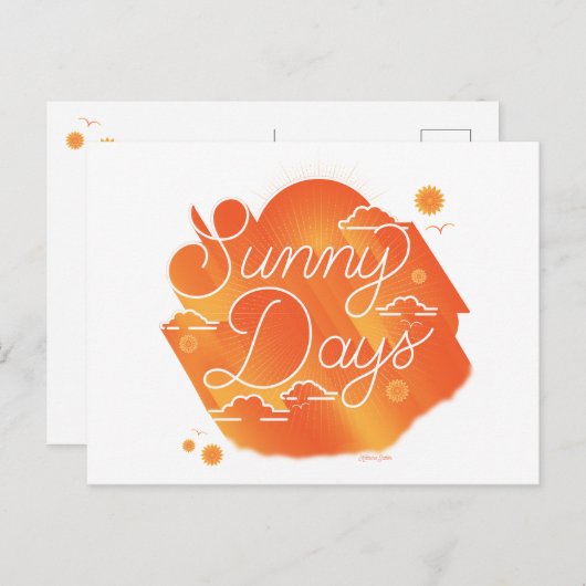 Jours ensoleillés / Carte postale (Devant / Derrière)
