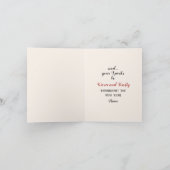 Jours être joyeux et brillante carte de voeux de N (Intérieur)