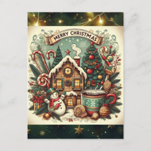 Jours fériés carte postale