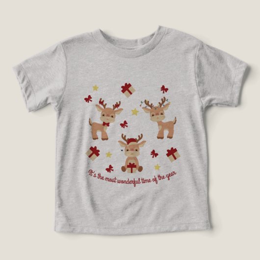 Jours fériés de Noël de Cute Reinder Moderne (Design Recto)