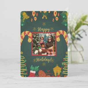 Jours francs   Carte Joyeux Noël Photo Holiday